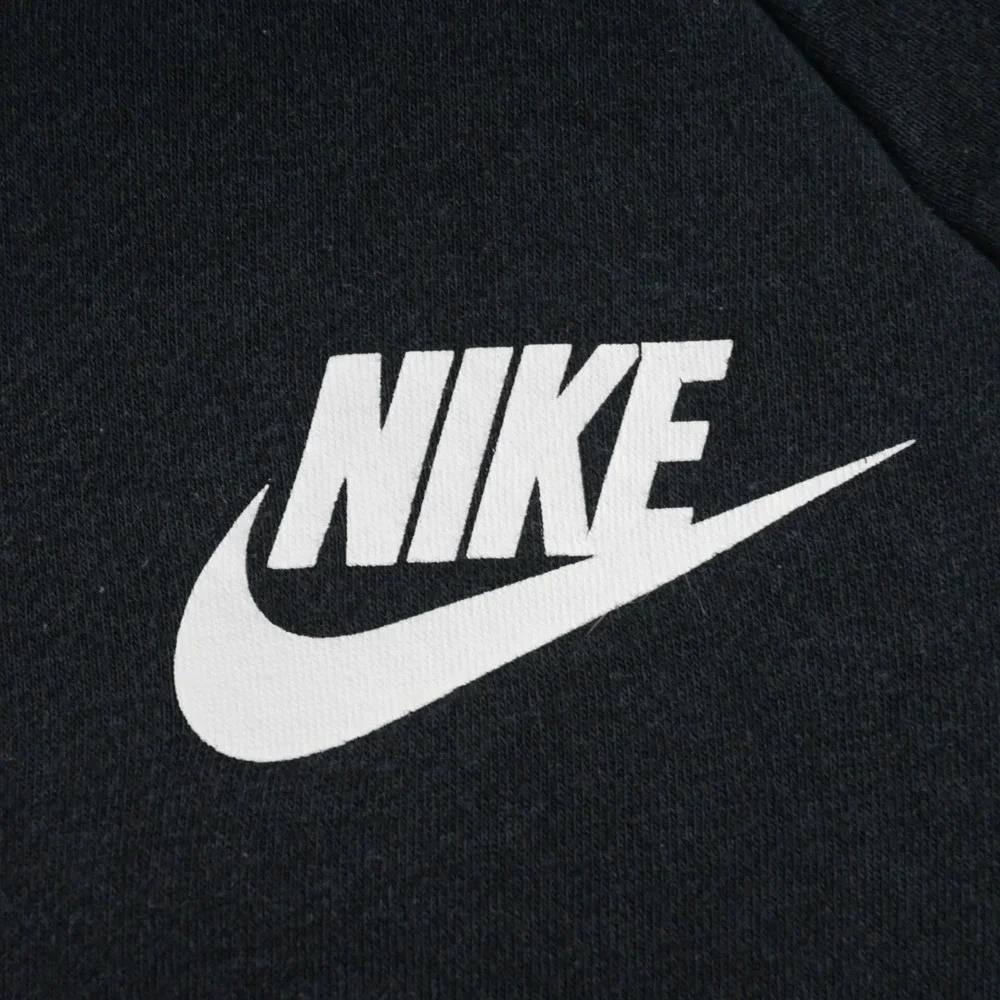 Nike Turtleneck Hoodie Black Cotton Blend Long Sleeve Pullover Womens Size Large